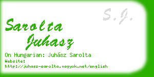 sarolta juhasz business card