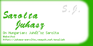 sarolta juhasz business card